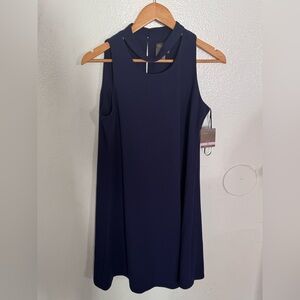 Tahari Classic Navy Midi Dress